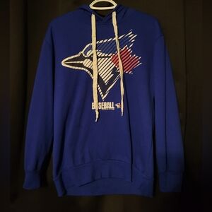 MLB Blue Hoodie with White and Red Logo